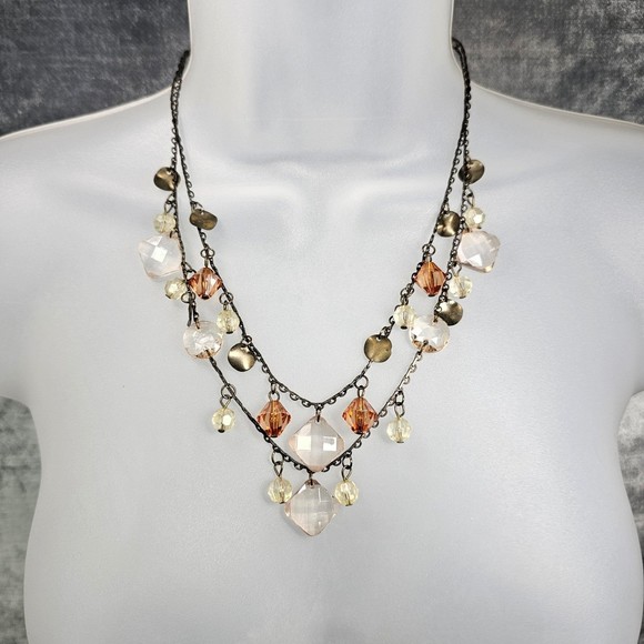 Premier Designs Necklace Boho Chandelier Fringe Romantic Tuscany Charm Statement - Picture 2 of 11